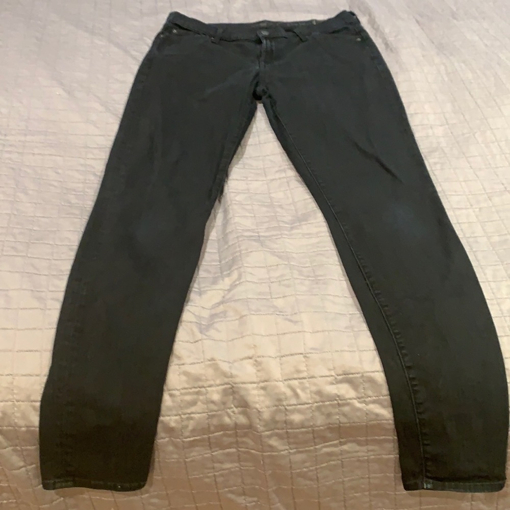 Women size 30 7 for all mankind skinny black jean